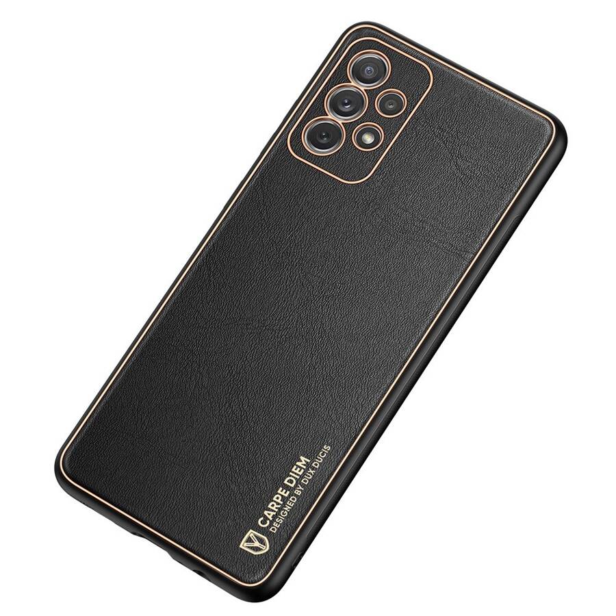 DUX DUCIS YOLO ELEGANT CASE MADE OF SOFT TPU AND PU LEATHER FOR SAMSUNG GALAXY A72 4G BLACK