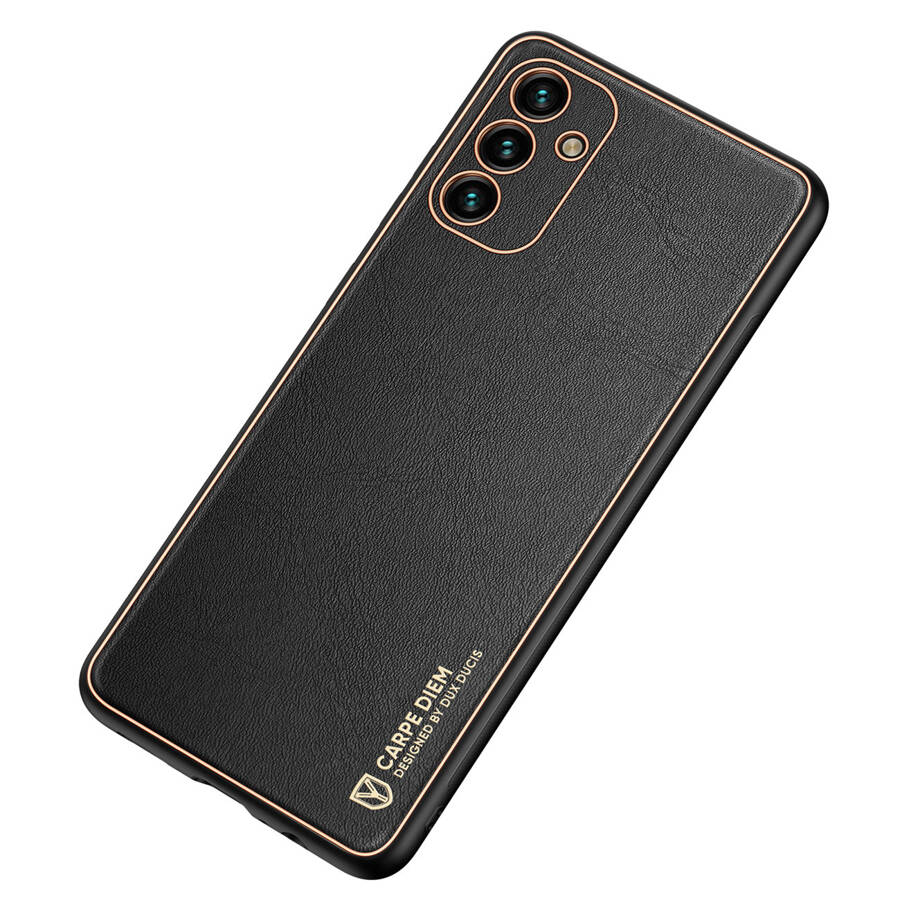 DUX DUCIS YOLO ELEGANT COVER MADE OF ECOLOGICAL LEATHER FOR SAMSUNG GALAXY A13 5G BLACK