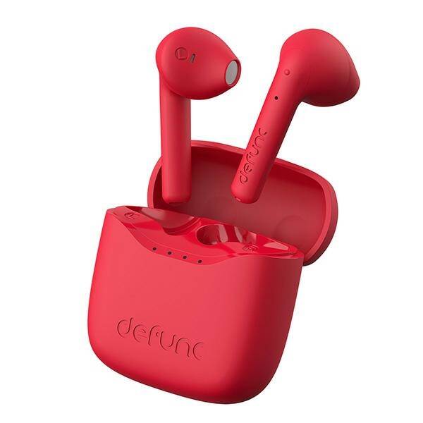 DeFunc Słuchawki Bluetooth 5.3 True Lite bezprzewodowe czerwony/red 71465