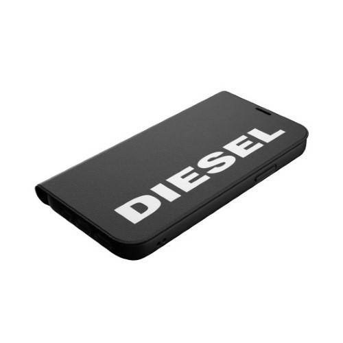 Diesel Booklet Case Core iPhone 12/12 Pro czarno-biały/black-white 42486