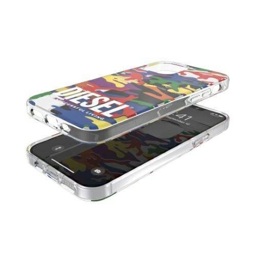 Diesel Clear Case Pride Camo AOP iPhone 12/12 Pro multikolor/colorful 44332