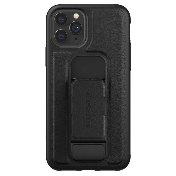 Diesel Grip Case Leather Look iPhone 12/12 Pro czarny/black 42534