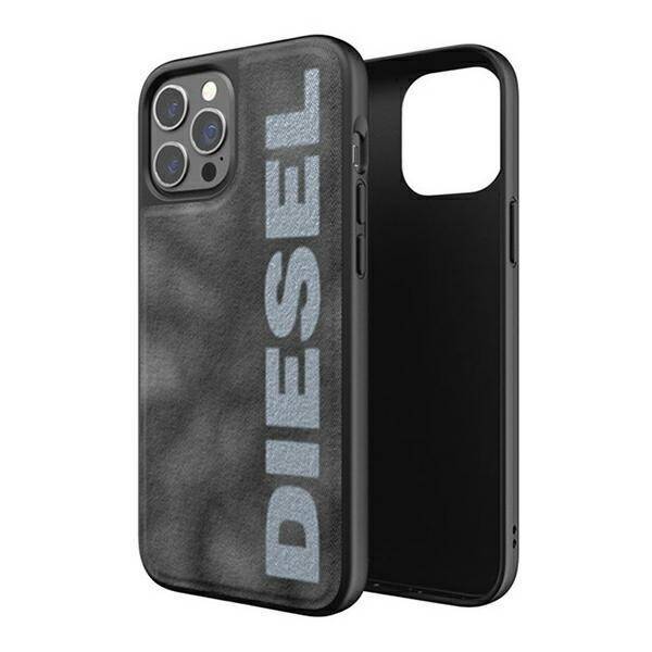 Diesel Moulded Case Bleached Denim iPhone 12/12 Pro szaro-biały/grey-white 44297