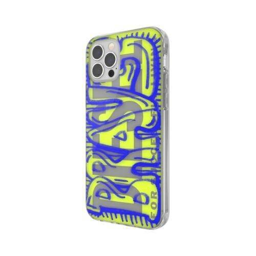 Diesel Snap Case Clear AOP iPhone 12 Pro Max niebiesko-limonkowy/blue-lime 42565