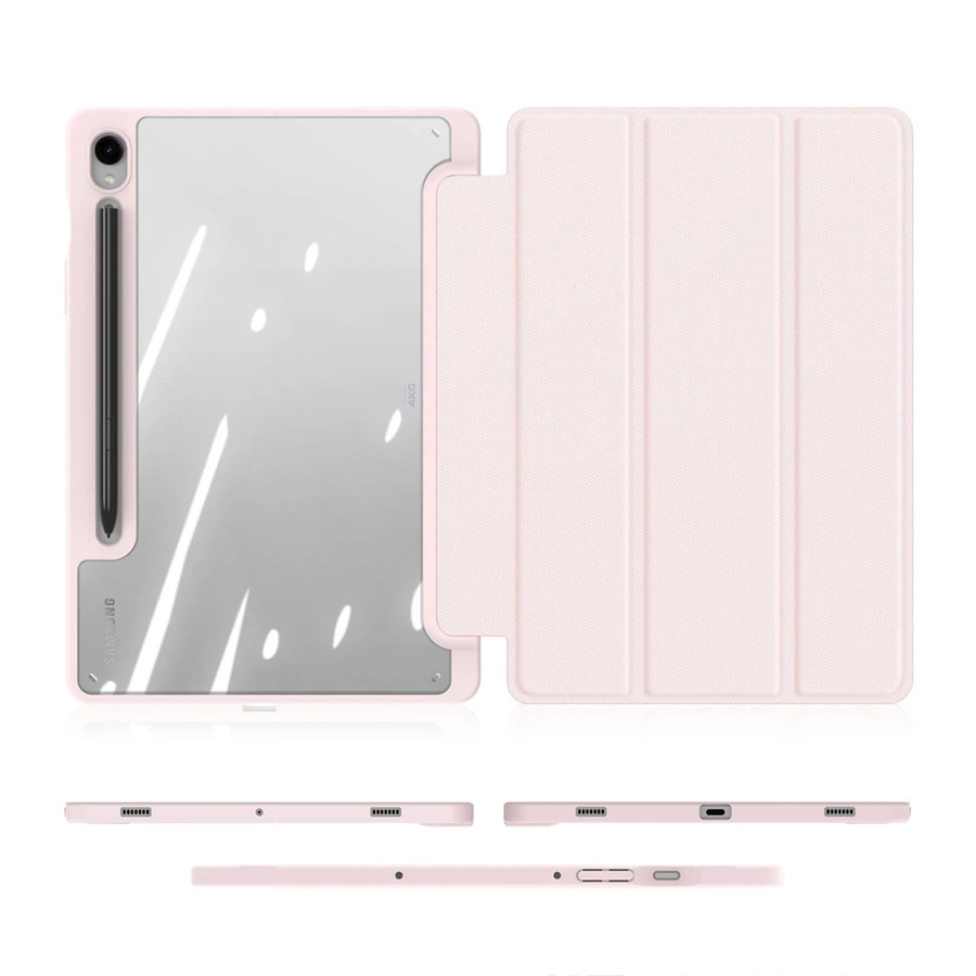 Dux Ducis Toby case with flip stand for Samsung Galaxy Tab S9 FE - pink