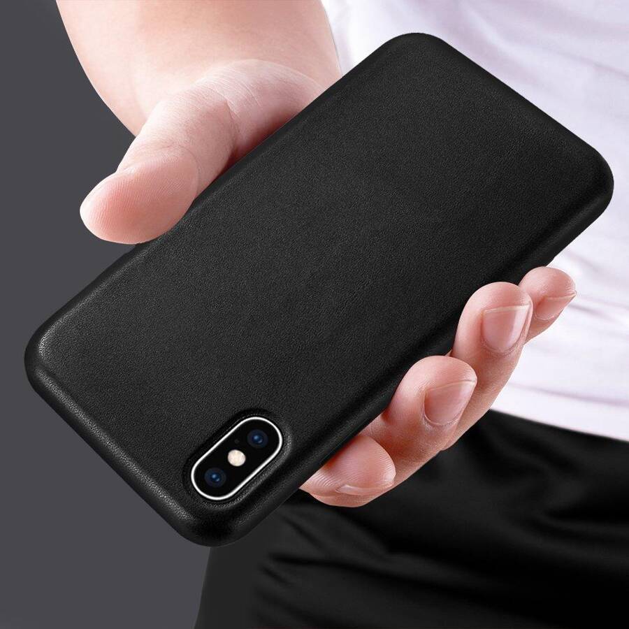 ECO LEATHER CASE COVER FOR IPHONE 12 MINI BLACK