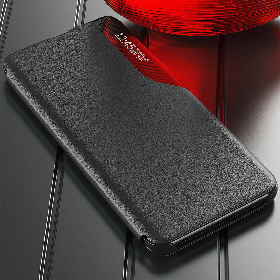 ECO LEATHER VIEW CASE ELEGANT CASE WITH FLIP COVER AND STAND FUNCTION XIAOMI REDMI NOTE 11 PRO+ 5G (CHINA) / 11 PRO 5G (CHINA) / MI11I HYPERCHARGE / POCO X4 NFC 5G BLACK