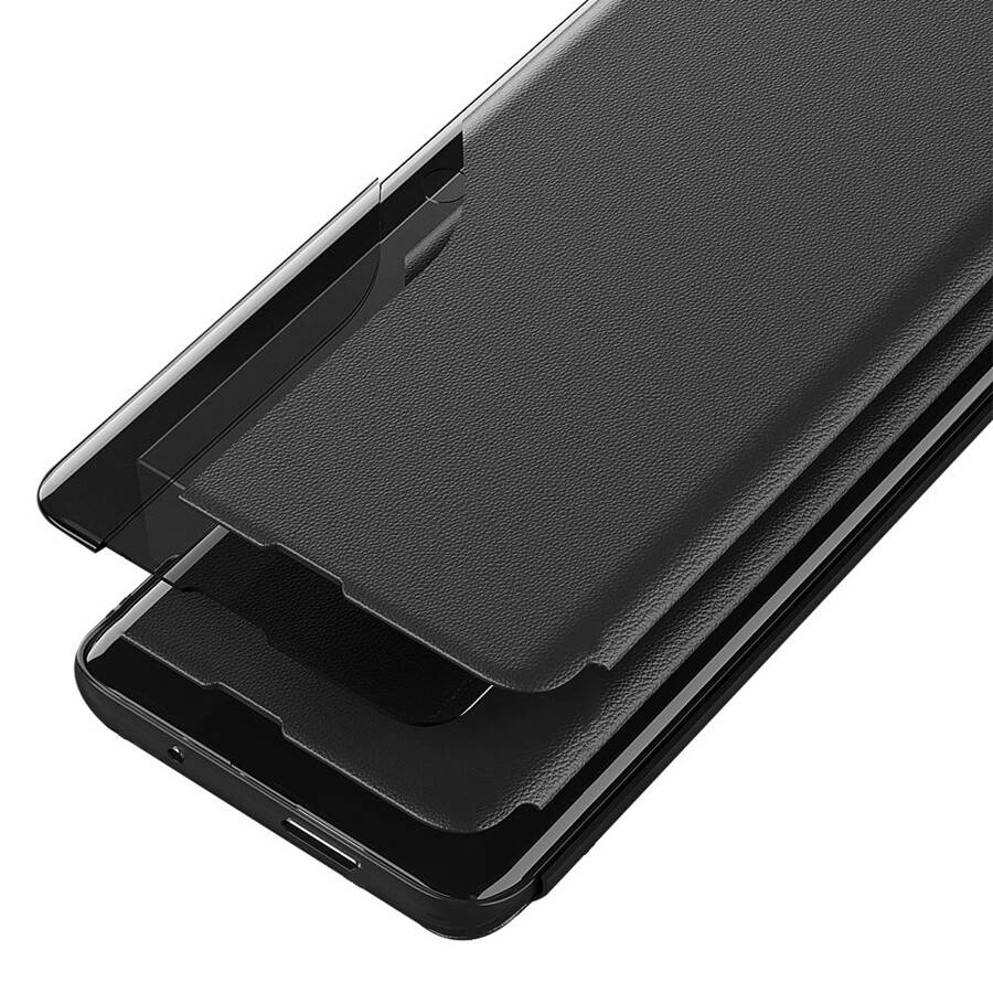 ECO LEATHER VIEW CASE ELEGANT FLIP COVER CASE WITH STAND FUNCTION FOR XIAOMI REDMI NOTE 11S / NOTE 11 BLACK