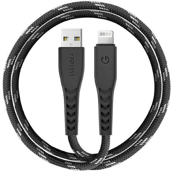 ENERGEA kabel Nyloflex USB - Lightning Charge and Sync C89 MFI 1.5m czarny/black