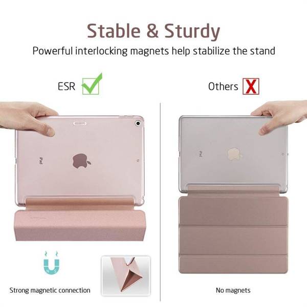 ESR ASCEND TRIFOLD IPAD 10.2 2019 / 2020 / 2021 ROSE GOLD