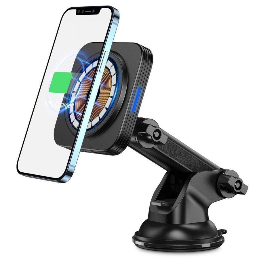 ESR HALOLOCK MAGNETIC MAGSAFE DASHBOARD CAR MOUNT WIRELESS CHARGER BLACK