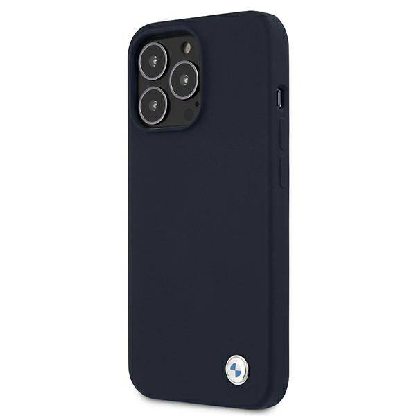 Etui BMW BMHCP13LSILNA iPhone 13 Pro /  13 6,1" granatowy/navy hardcase Silicone Signature