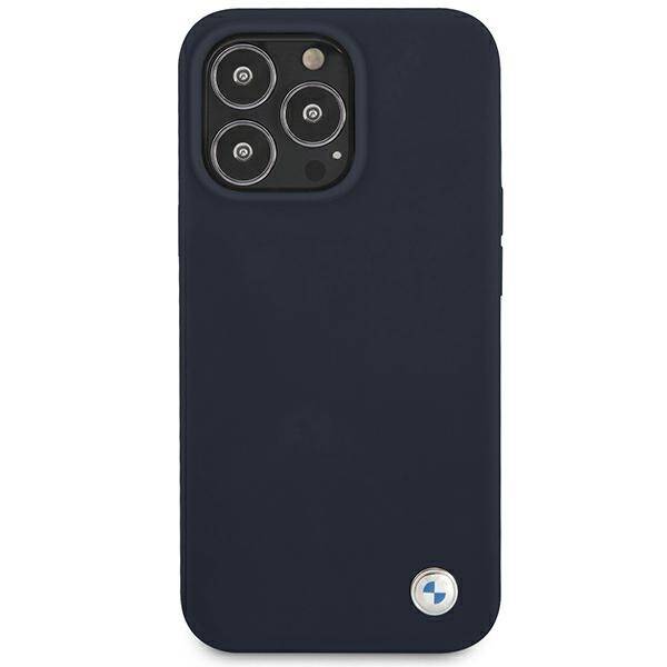 Etui BMW BMHCP13LSILNA iPhone 13 Pro /  13 6,1" granatowy/navy hardcase Silicone Signature