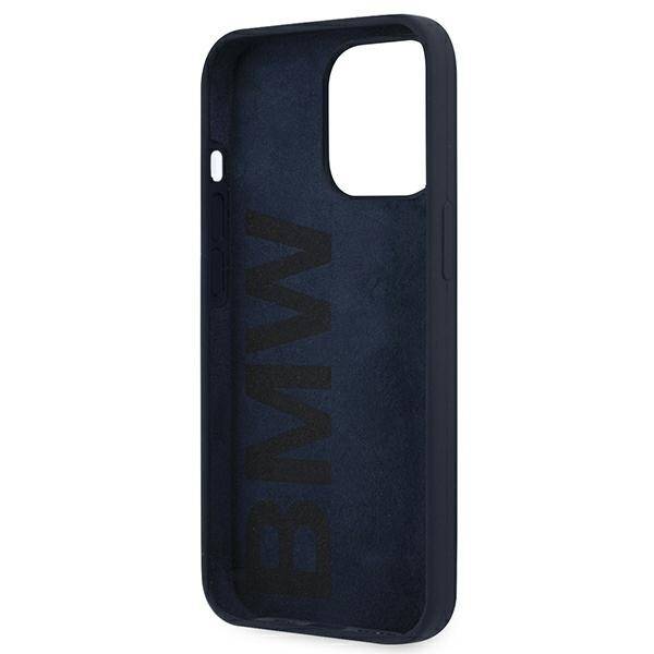 Etui BMW BMHCP13LSILNA iPhone 13 Pro /  13 6,1" granatowy/navy hardcase Silicone Signature