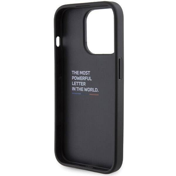 Etui BMW BMHCP15X22GSLK iPhone 15 Pro Max 6.7" czarny/black hardcase Grip Hot Stamp