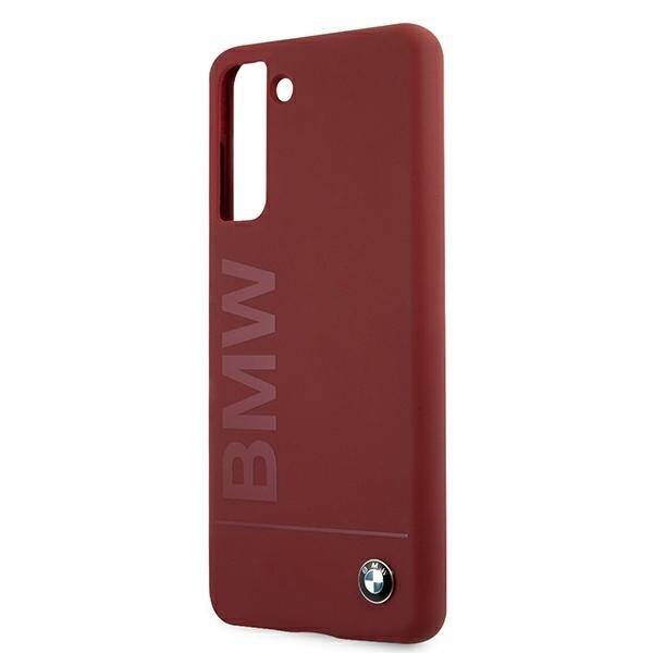 Etui BMW BMHCS21SSLBLRE S21 G991 czerwony/red hardcase Silicone Signature Logo