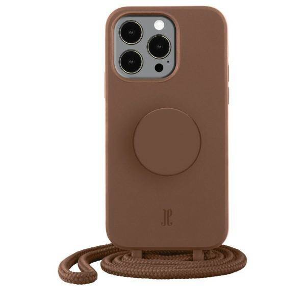 Etui JE PopGrip iPhone 14 Pro Max 6.7" brązowy/brown sugar 30155 (Just Elegance)