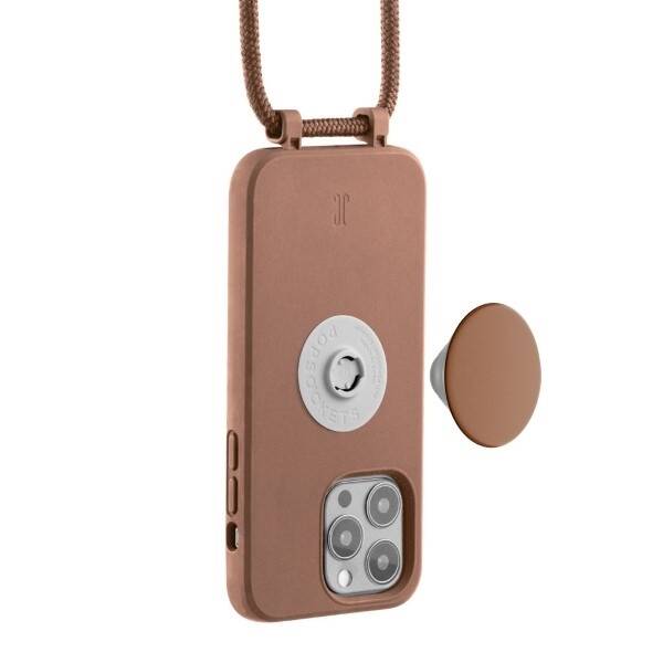 Etui JE PopGrip iPhone 14 Pro Max 6.7" brązowy/brown sugar 30155 (Just Elegance)