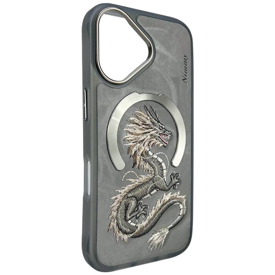 Etui Nimmy Dragon do iPhone 16 szary