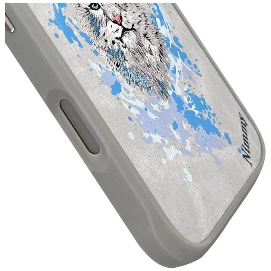 Etui Nimmy Wilk do iPhone 16 Pro Max      jasnoszary