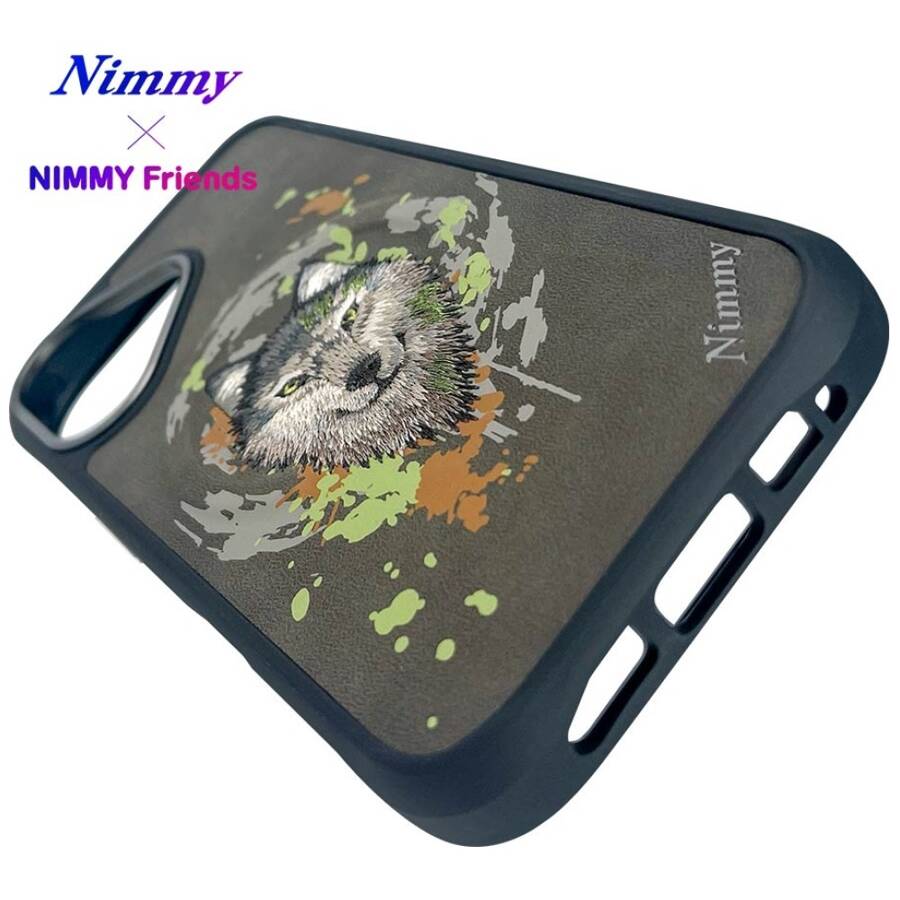 Etui Nimmy Wilk do iPhone 16 ciemnoszary