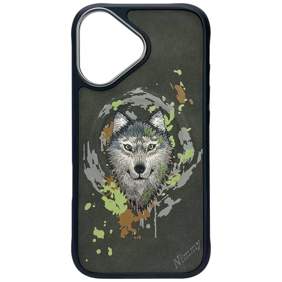 Etui Nimmy Wilk do iPhone 16 ciemnoszary