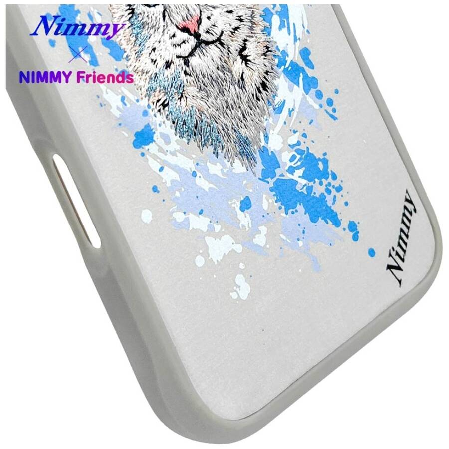 Etui Nimmy Wilk do iPhone 16 jasnoszary