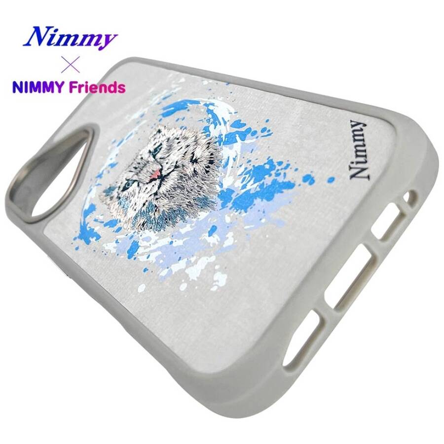 Etui Nimmy Wilk do iPhone 16 jasnoszary