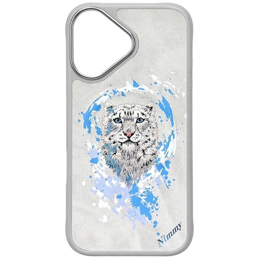 Etui Nimmy Wilk do iPhone 16 jasnoszary