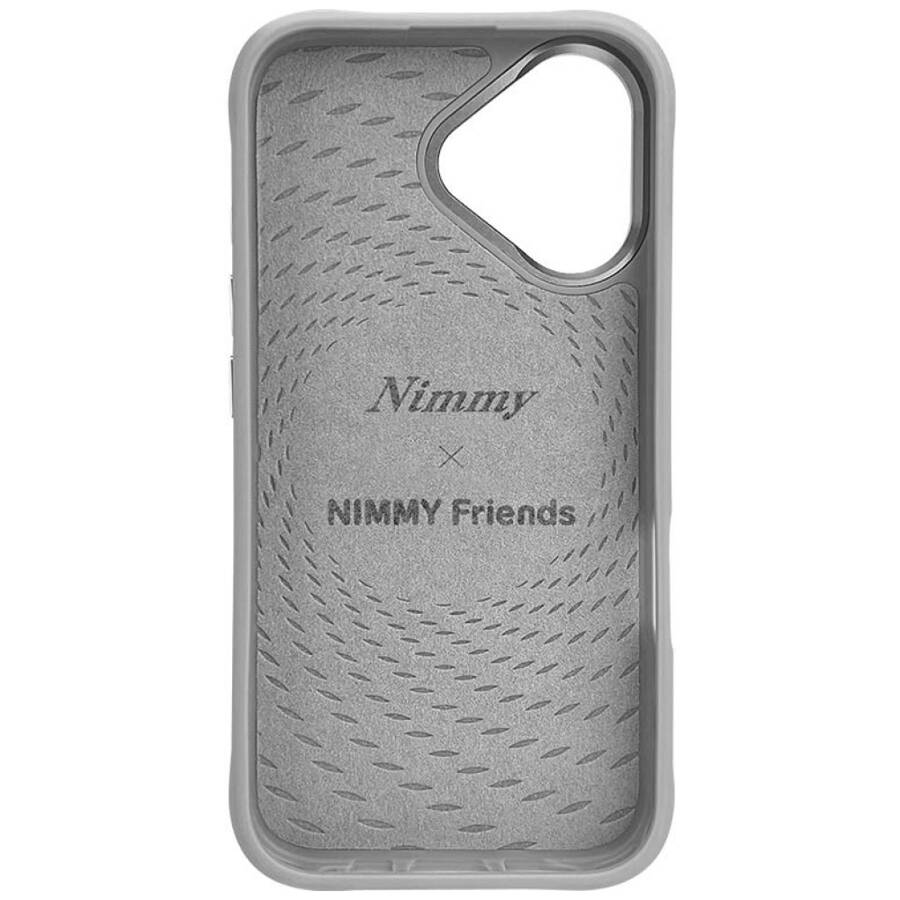 Etui Nimmy Wilk do iPhone 16 jasnoszary