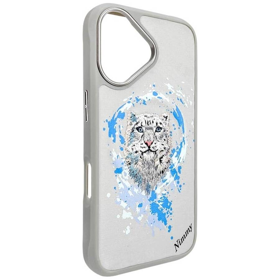 Etui Nimmy Wilk do iPhone 16 jasnoszary