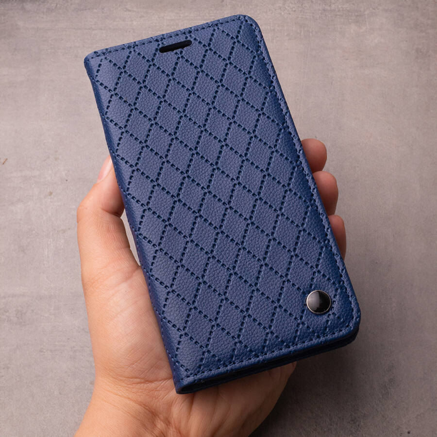 Etui Smart Caro do Xiaomi Redmi Note 12 Pro 5G granatowe