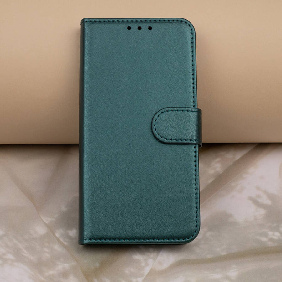 Etui Smart Classic do Xiaomi Redmi 13C 4G / 13C 5G ciemnozielone