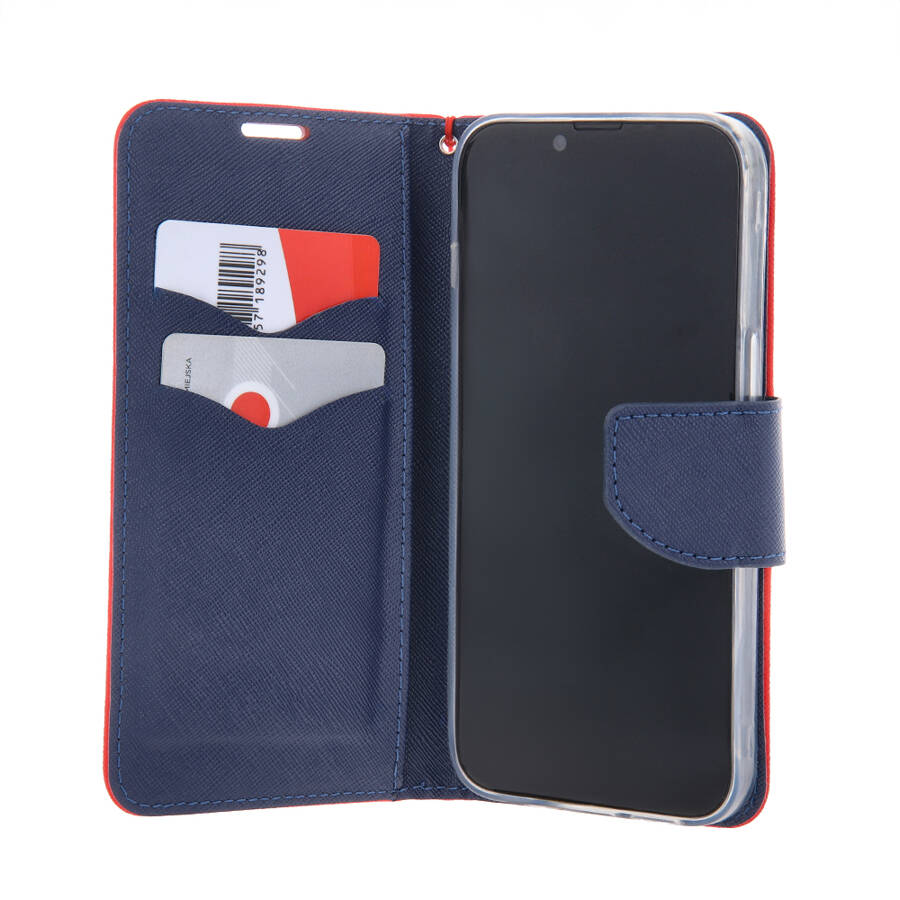 Etui Smart Fancy do Samsung Galaxy S24 Plus czerwono-granatowe