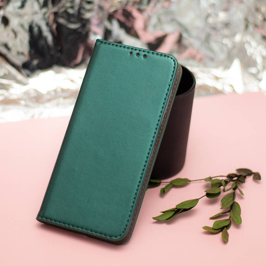 Etui Smart Magnetic do Honor 90 Lite 5G ciemnozielone