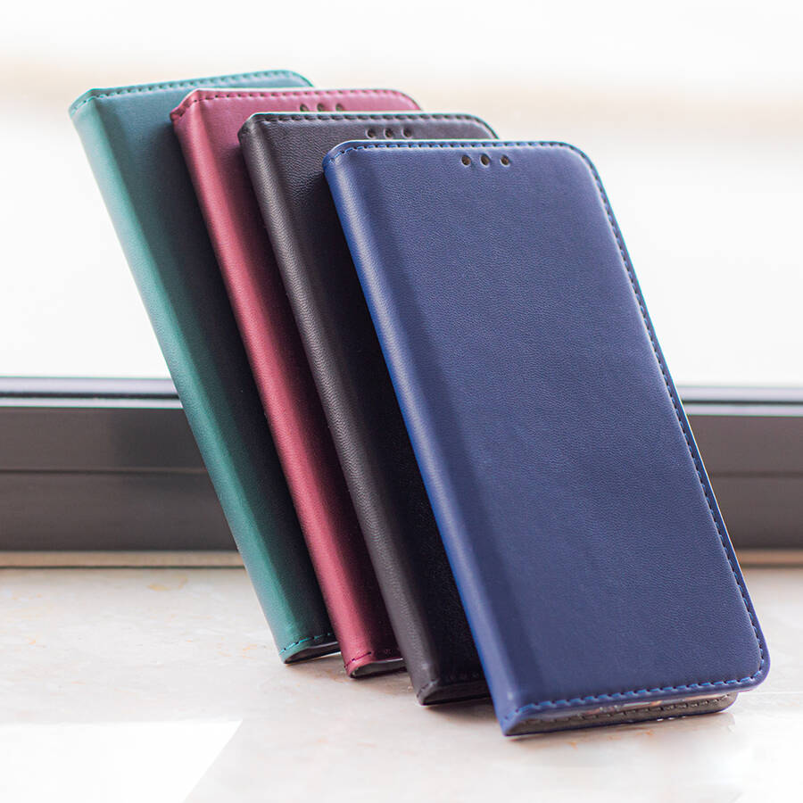 Etui Smart Magnetic do Huawei P20 Lite burgundowe