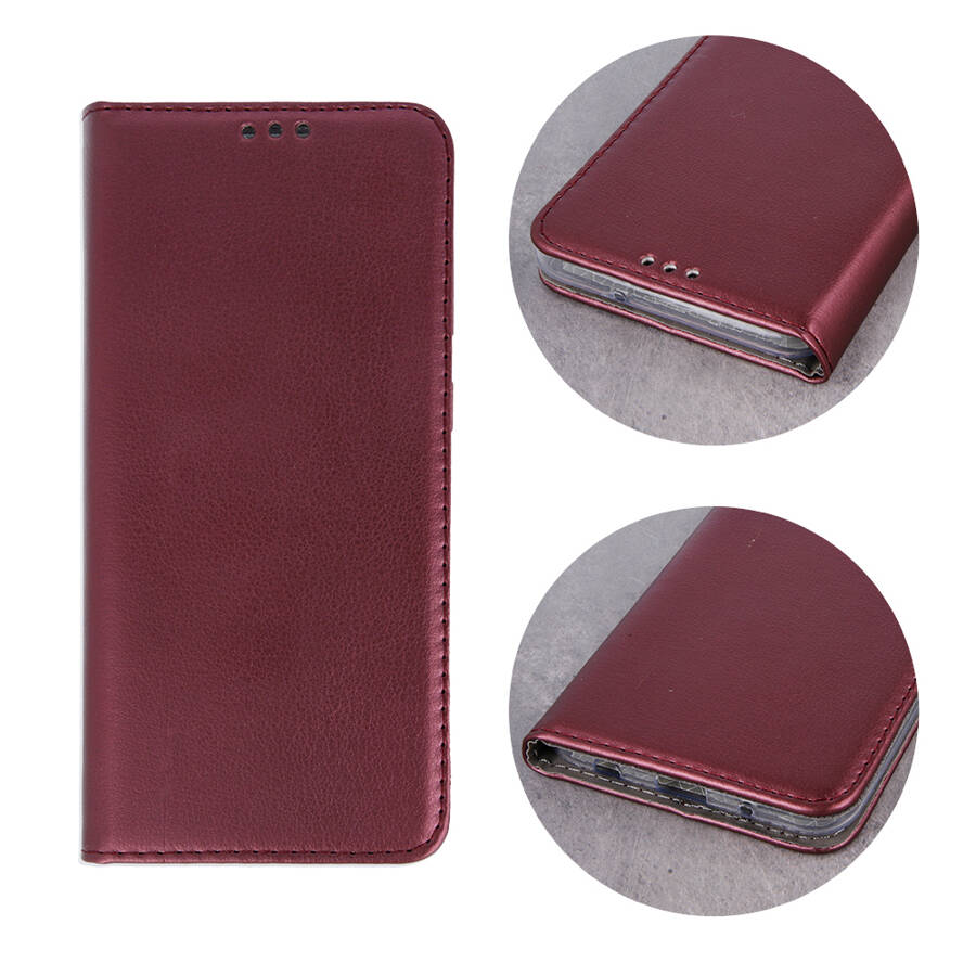 Etui Smart Magnetic do Motorola Moto G24 Power burgundowe