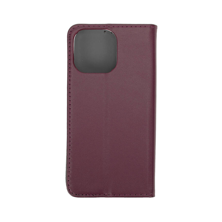 Etui Smart Magnetic do iPhone 13 Pro 6,1&quot; burgundowe