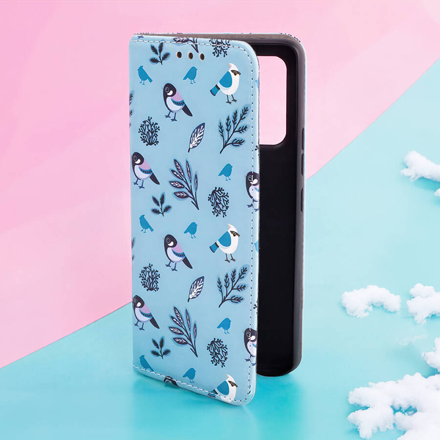 Etui Smart Trendy Winter Birds do Samsung Galaxy A20e (SM-A202F)