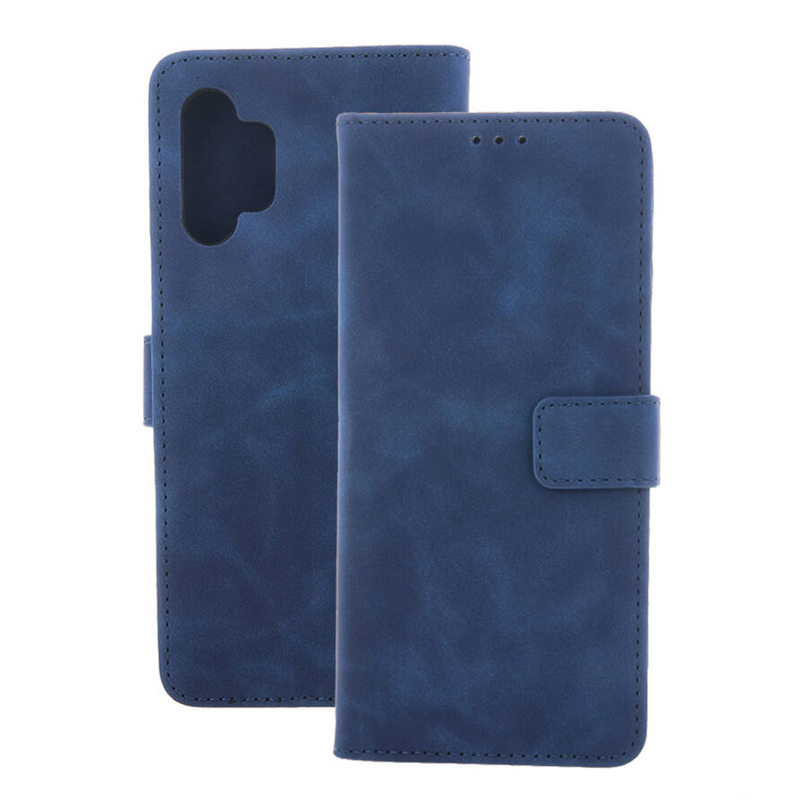 Etui Smart Velvet do Samsung Galaxy A15 4G / A15 5G granatowe