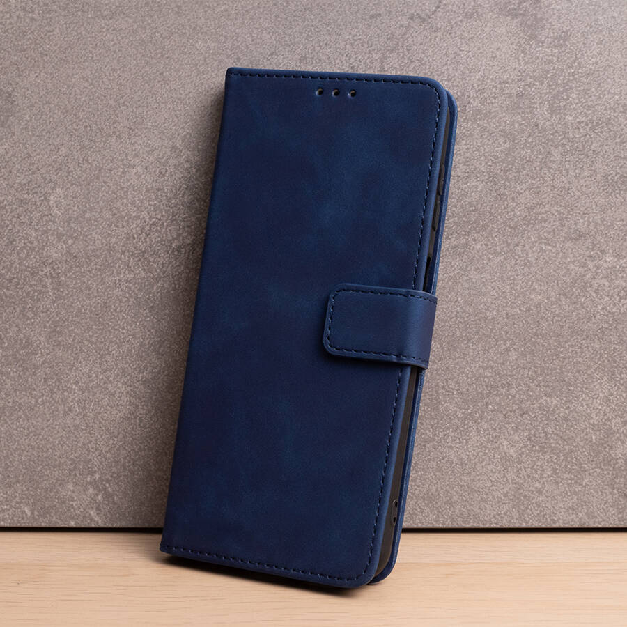 Etui Smart Velvet do Samsung Galaxy A35 5G granatowe