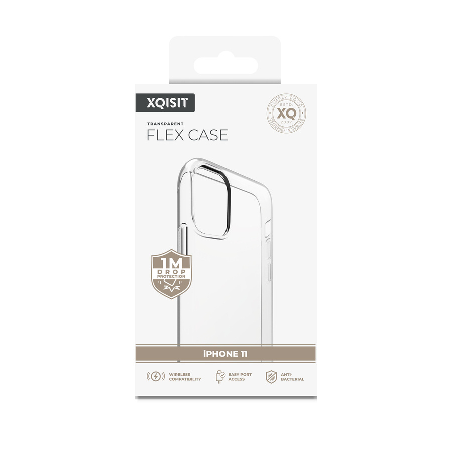 Etui XQISIT NP Flex Case Anti Bac for iPhone 11 clear 