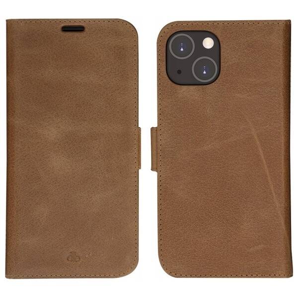 Etui dbramante 1928 Lynge 2w1 Wallet do   iPhone 14 brązowy/brown