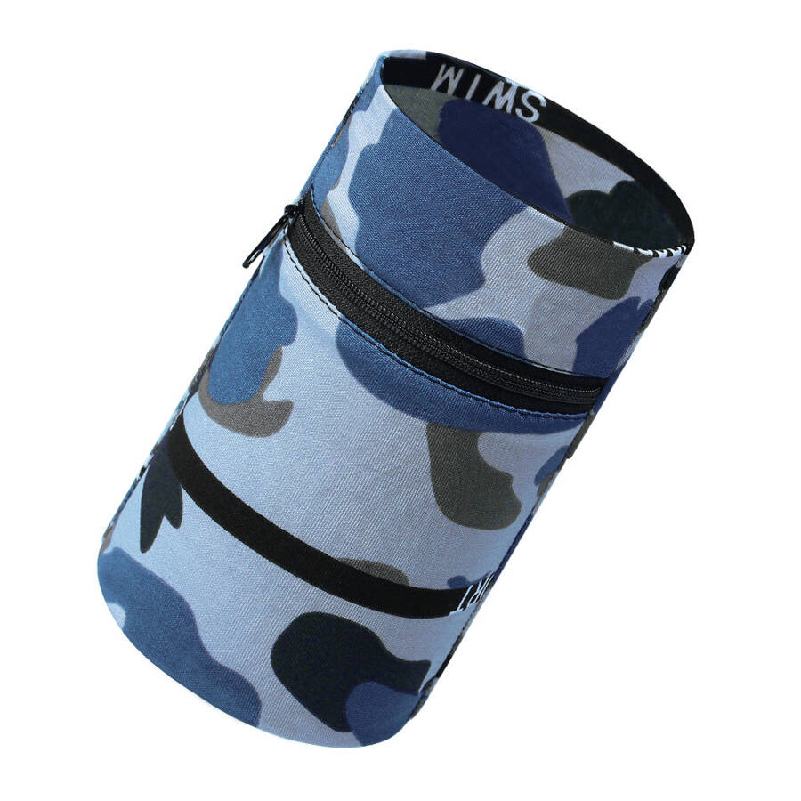 FABRIC ARMBAND ON THE ARM FOR RUNNING FITNESS, CAMO BLUE