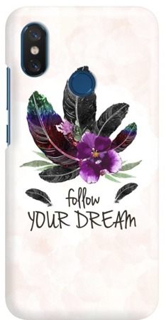FUNNY CASE OVERPRINT FOLLOW YOUR DREAM FLOWER XIAOMI MI 8