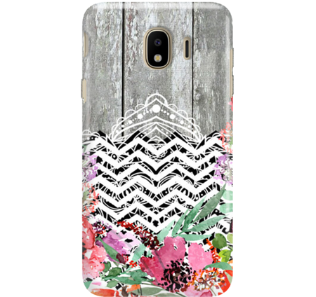 FUNNY CASE OVERPRINT GRAY WOOD SAMSUNG GALAXY J4 2018