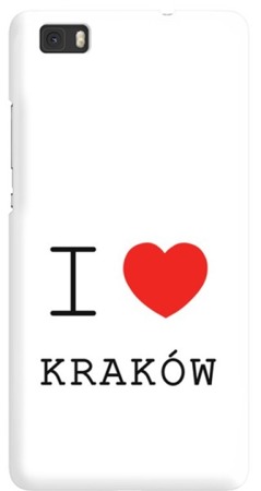 FUNNY CASE OVERPRINT I LOVE CRACOW HUAWEI P8 LITE