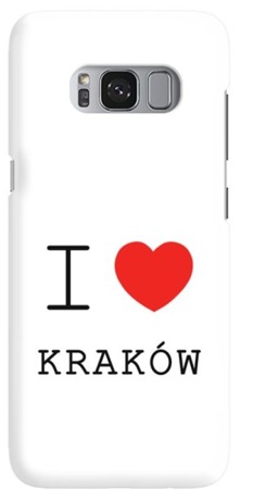FUNNY CASE OVERPRINT I LOVE CRACOW SAMSUNG GALAXY S8 PLUS