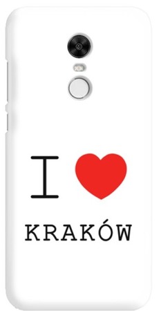 FUNNY CASE OVERPRINT I LOVE CRACOW XIAOMI REDMI NOTE 5