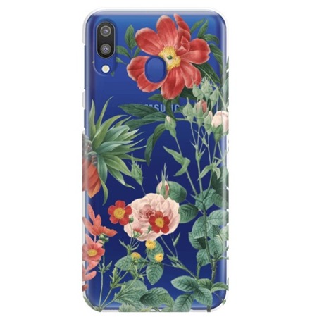 FUNNY CASE OVERPRINT RED FLOWERS SAMSUNG GALAXY M10